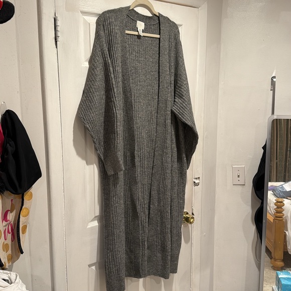 H&M Long Cardigan ; Size XXL ; Color Grey - Picture 4 of 8
